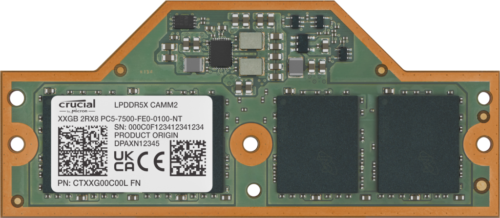 Crucial LPDDR5X CAMM2